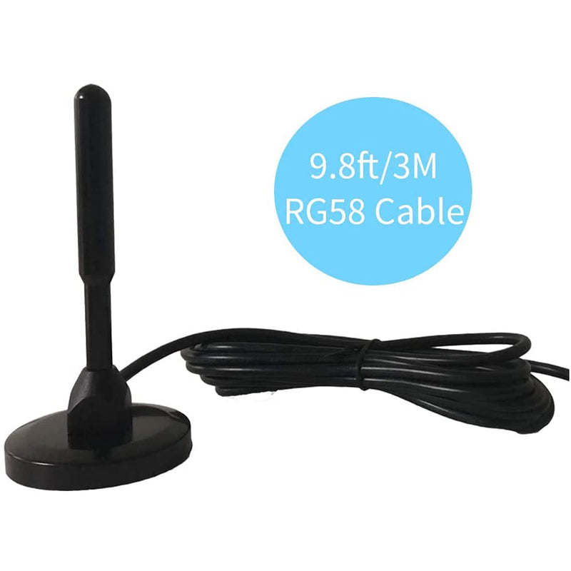 [Australia - AusPower] - Omnidirectional Antenna 698-2700MHz Magnet Antenna with 3M 9.8ft RG58 Cable and FME Female Connector for RV/Truck/Car Signal Booster 