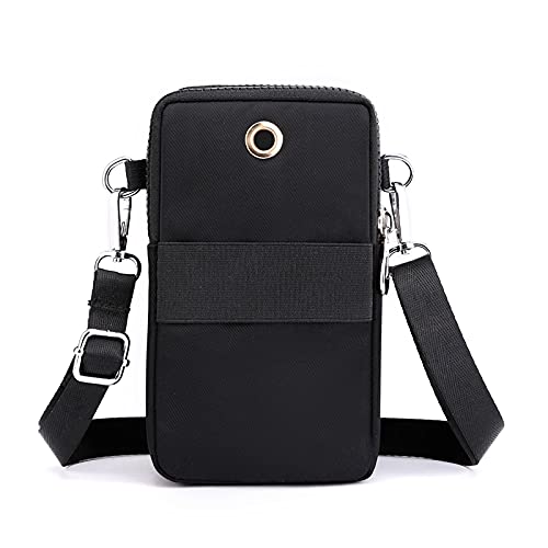 [Australia - AusPower] - Women Crossbody Cell Phone Purse Smartphone Shoulder Bag Sport Armband for Samsung Galaxy Note 20 Ultra/ S21 Ultra/S20 Plus/A71 A21s, LG Stylo 6/V60 ThinQ/K51s, Moto G Power Stylus/OnePlus 8 Pro,Black Black 