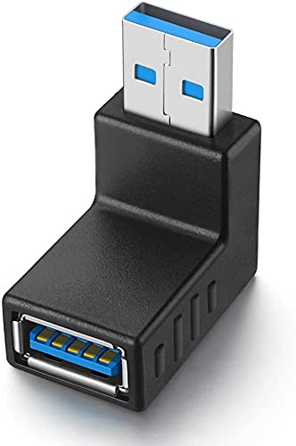 [Australia - AusPower] - URWOOW Super-Speed USB 3.0 Adapter Converter Coupler Connector 90 Degree Male to Female Combo Vertical (Up and Down Angle) Up and Down Angle 