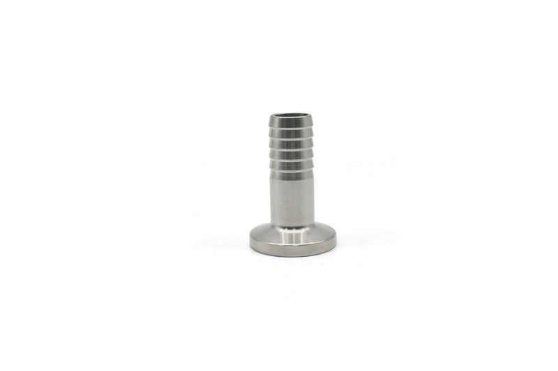 [Australia - AusPower] - QMINOX 1/2" Tri Clamp Hose Barbed Adapter SS304 with Flange 25.2mm Sanitary Hose Pipe Fitting TC 25.4 x 1/2" 