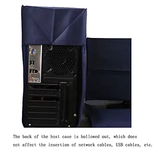 [Australia - AusPower] - 3 Pieces Computer Dust Cover Monitor + Keyboard+ Computer Host Pc Dust Proof Computer Covers Case Computer Dust Cover for Desktop Pc CPU Tower Protector (27'' Monitor Set Blue) 27'' Monitor Set Blue 