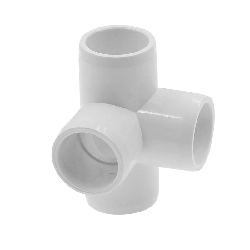[Australia - AusPower] - Zorfeter 4 Way 1/2 Inch Tee PVC Fitting Elbow PVC Corner Fitting Build Heavy Duty PVC Furniture Grade for 1/2 Inch PVC Pipe, Pack of 12 1/2" - 12pcs 