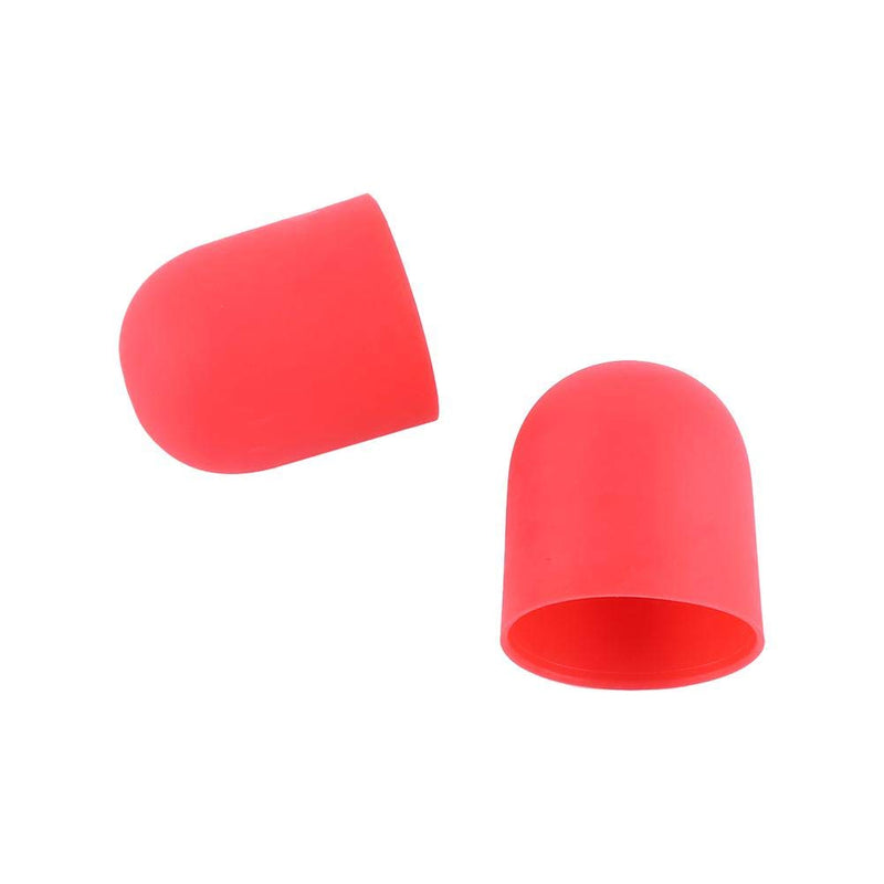 [Australia - AusPower] - 4PCS Silicone Motor Guard Stopper Cover, Protective Accessories (Red+Blue) (Red) 