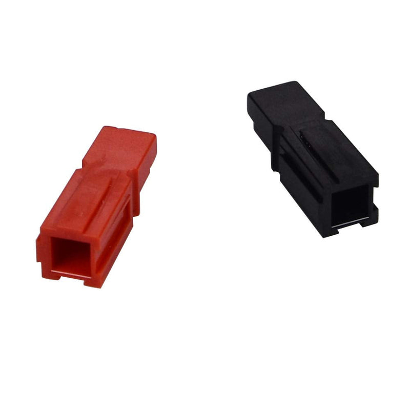 [Australia - AusPower] - 30A Battery Connectors Contacts Modular Power Supply Battery Connectors for 30 AMP 30 A,10 Pcs Black Housings+10 Pcs Red Housings+20 Pcs Contacts+10 pcs Sleeve Covers 