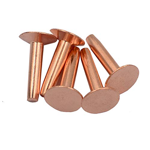 [Australia - AusPower] - DGOL 50 Sets Shinning #9 Size 9 Red Copper Burrs Rivets Washers 3/4 inch (19mm) Long #9 3/4" 