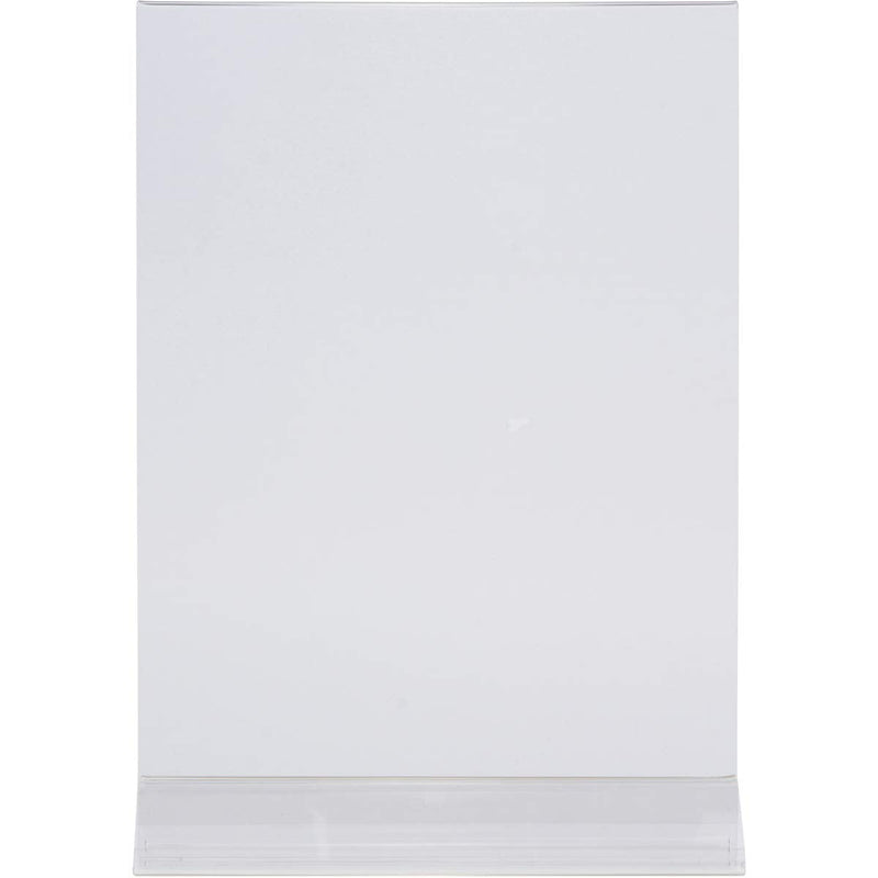[Australia - AusPower] - Acrylic Sign Holder 8.5 x 11 - T Shape Menu Holder with Easy Bottom Loading Design, 8.5x11 Plastic Sign Holder for Signs, Brochure, Flyer, Menu, Display, and More. Double Sided Display Stands (6 Pack) 