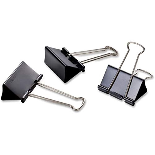 [Australia - AusPower] - OIC® Binder Clips, Large, 2", Black, Box of 12 