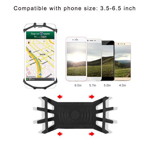 [Australia - AusPower] - Teague MTB Phone Mount, Garmin Handlebar Mount Silicone Phone Holder for iPhone/Samsung/Galaxy/LG and Compatible with All Garmin Bike GPS Mount 
