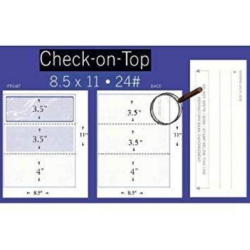 [Australia - AusPower] - Compuchecks Security Check Paper - 500 Top Blank Business Checks Compatible with QuickBooks & Any Laser Inkjet Printer Use for Payroll, Paycheck, Accounts Payable or Personal (Blue/Green Prismatic) Blue/Green Prismatic 
