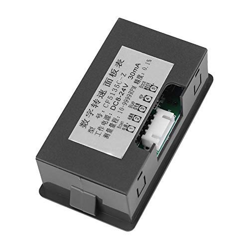 [Australia - AusPower] - DC8-24V 30mA 4 Digital LED Tachometer RPM Speed Meter+Hall Proximity Switch Sensor NPN(Red) 