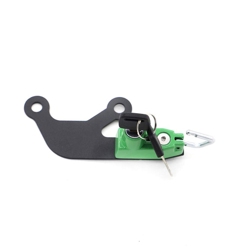 [Australia - AusPower] - GUAIMI Motorcycle Helmet Lock Anti-theft Helmets Security Lock Left Side for Kawasaki Z 650 Ninja 650 2017-2020-Green Standard Lock Green 