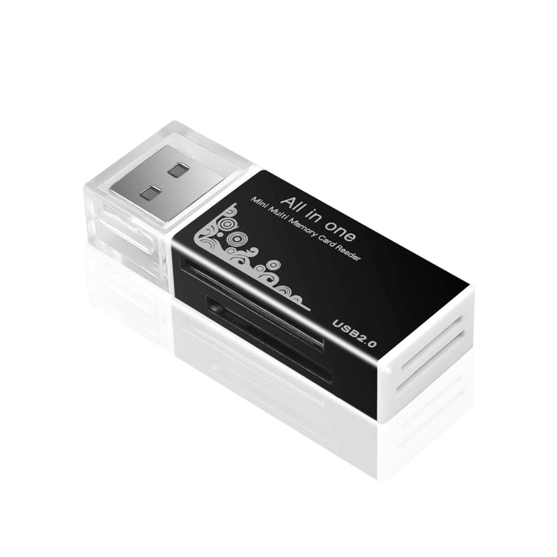 [Australia - AusPower] - VizGiz 4 Pack All in One Micro SD Card Reader Aluminium USB 2.0 Mini Multi 4 Slots Memory Card Reader Writer Adapter for Micro MS M2 SD MMC SDHC DV MS Duo Memory Stick PRO MicroSD T-Flash TF 