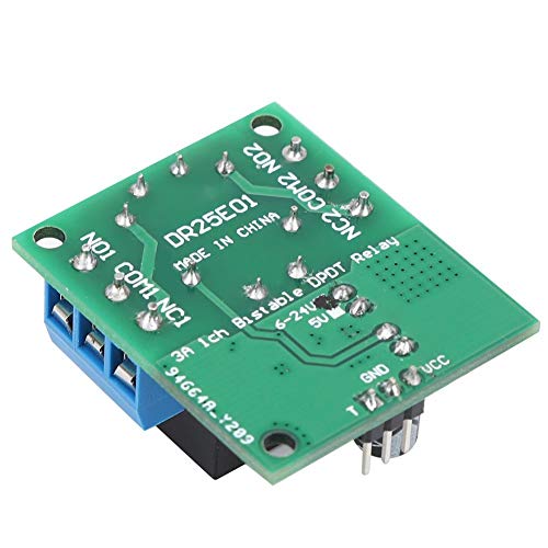 [Australia - AusPower] - DR25E0 Relay Module DPDT Relay Module Double Pole Double Throw Bistable Relay Module Board (6-24V) 