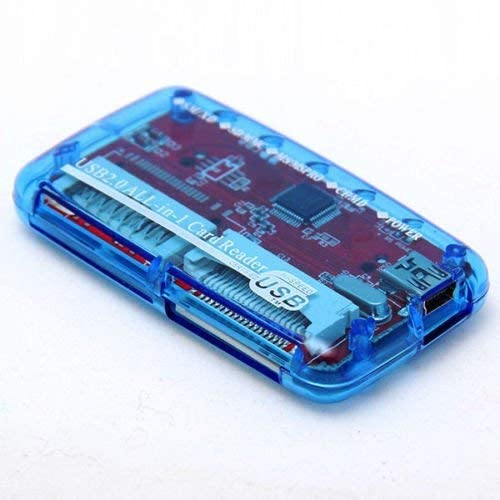 [Australia - AusPower] - [3 Pack] eTECH Collection USB 2.0 All-in-1 Memory Card Reader/Writer - support SD/SDHC (NOT Support SDXC) / Compact Flash/xD / Memory Stick/Memory Stick Pro Duo/xD Picture Card - Blue All-in-1 (Blue) 