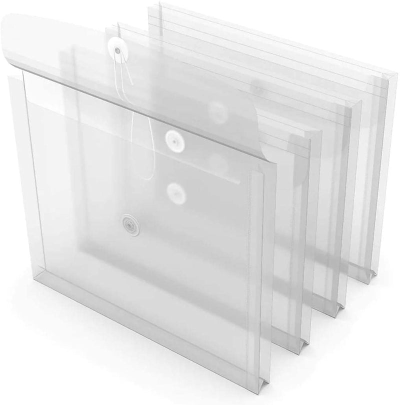 [Australia - AusPower] - 1InTheOffice Poly Envelopes w/ Side Opening, Letter, Clear, 10/Pack 