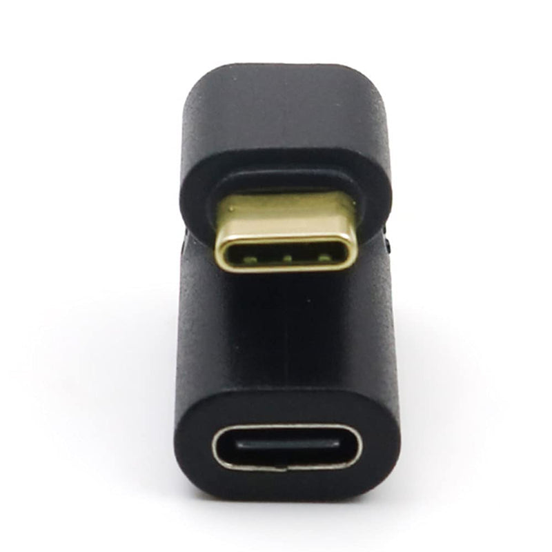 [Australia - AusPower] - USB C U Shape Adapter, Qaoquda 180 Degree Angled USB 3.1 Type C (USB-C) Male to Female U Shape Adapter 4K60hz Resolution 10Gbps for Laptop, Tablet & Mobile Phone 
