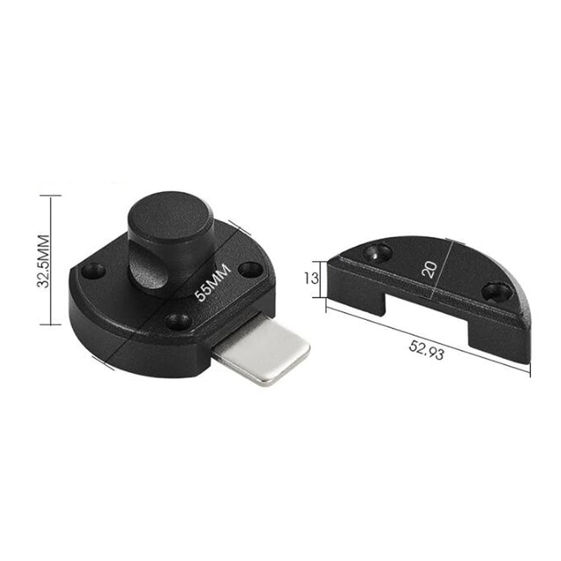 [Australia - AusPower] - Rotating Door Lock Hook Eye Buckle Wooden Fence Door Lock Bedroom Interior Door Lock 