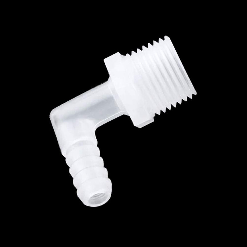 [Australia - AusPower] - ANPTGHT Hose Barb Fitting Elbow, 3/8" Hose Barb x 1/4" Male NPT Barbed Adapter for Fuel Gas Liquid Air (Pack of 5) 