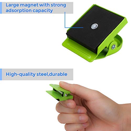 [Australia - AusPower] - Magnetic Clips, 24 Pieces Magnetic Metal Clips, Refrigerator Whiteboard Wall Fridge Magnetic Memo Note Clips Magnets Metal Clip 