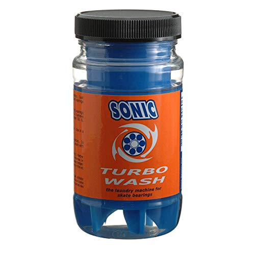 [Australia - AusPower] - SONIC Turbo Wash Skate Bearing Cleaning System - for Inline Skate, Roller Skate and Skateboard Bearings - Cleans up to 16 Bearings at a time - 8 oz Citrus Cleaner Included - Patented - Made in USA 