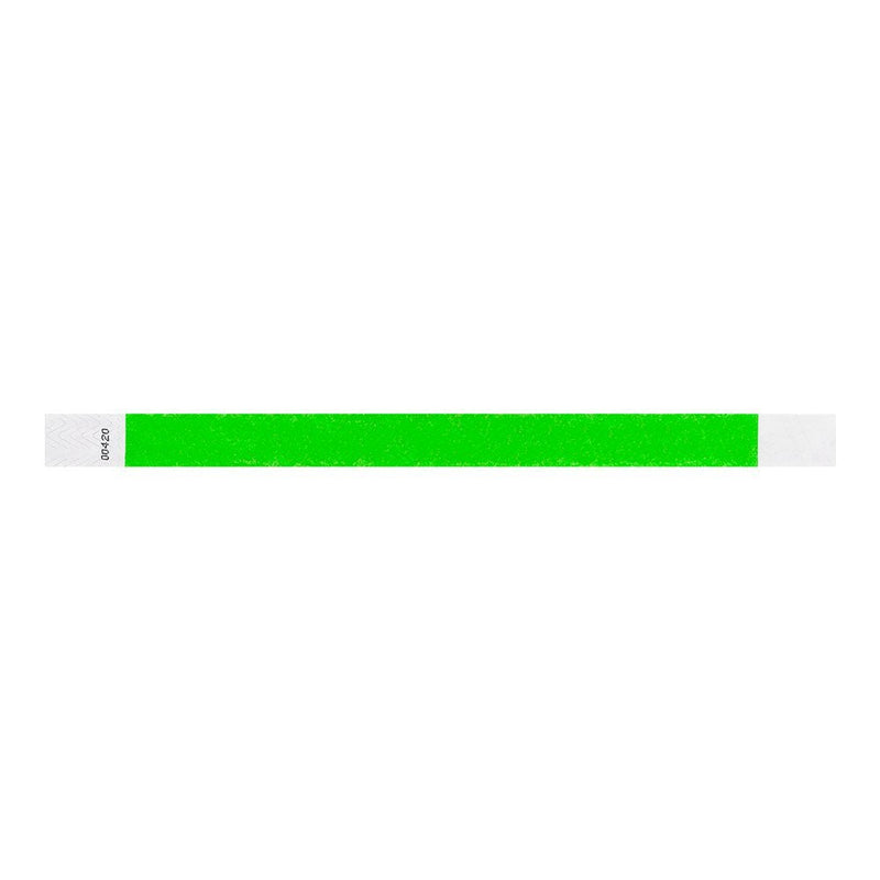 [Australia - AusPower] - WristCo 3/4" Tyvek Wristbands | Lightweight |Durable | Waterproof | Great for Events and Screening | Neon Green | 1,000 Paper Wristbands 1,000 Count 