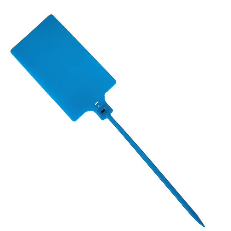 [Australia - AusPower] - Plastic Seals Shipping Tags Logistics Use Big Sign Tie Large Label Tie, 255 mm Total Length, Package of 100 pcs (Blue) Blue 
