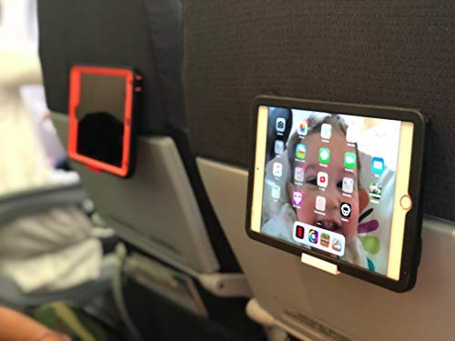 [Australia - AusPower] - The SkyClip - (Black, 2 Pack) Airplane Cell Phone Seat Back Tray Table Clip and Sturdy Phone Stand, Compatible with iPhone, Android, Tablets, and Readers Black 