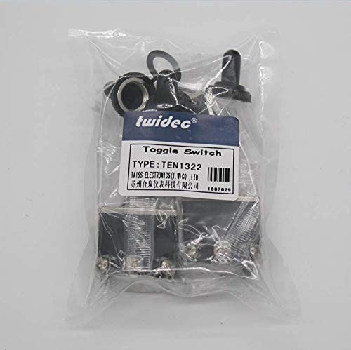 [Australia - AusPower] - Twidec/3Pcs Heavy Duty Rocker Toggle Switch 16A 250V AC DPDT 3 Position 6 Pin ON/Off/ON Switch with Metal Bat Waterproof Boot Cap Cover Ten-1322-B203 3PCS 