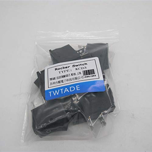 [Australia - AusPower] - TWTADE / 8Pcs Mini Boat Rocker Switch Latching ON/Off SPST 2 Pin 2 Position Car Auto Boat Rocker Toggle Switch Snap AC 250V/16A 125V/20A KCD3-101 