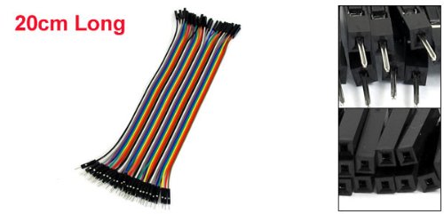 [Australia - AusPower] - uxcell 40 Pcs 1 Pin Male to Female Jumper Cable Wires 20cm Long 