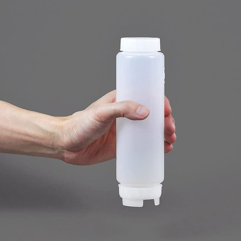 [Australia - AusPower] - 6 PCS 16 OZ Squeeze Plastic Bottles For Edible And Inedible Liquids: Mayonnaise, Mustard, Ketchup, Shampoo, Conditioner, Body Wash – High Quality Squeeze Bottles – Reusable Squeezing Bottles 