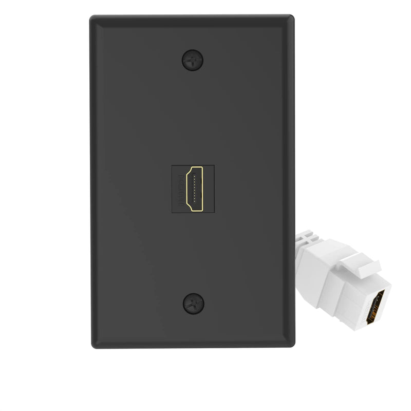 [Australia - AusPower] - VCE HDMI Pigtail Cable 10-Pack, HDMI Keystone Jack Female to Female HDMI Keystone Coupler for Keystone Wall Plate - 6 Inch 