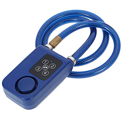 [Australia - AusPower] - Solebe Digital Lock Bike/Motorcycle/Gate Door Digital Lock with Anti Theft Alarm 110dB blue(31.5 Inch) 