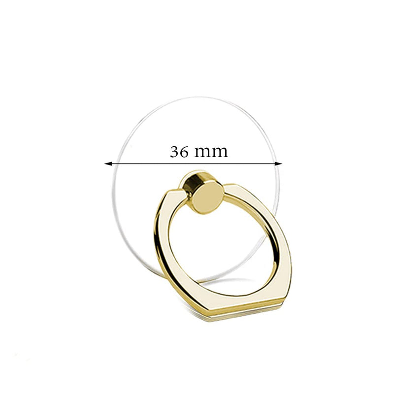 [Australia - AusPower] - SKYPIA Transparent Finger Ring Stand Holder,4 Pack Cell Phone Stand Finger Grip Kickstand 360° RotationMount Hooks for iPhone and More Smartphones 