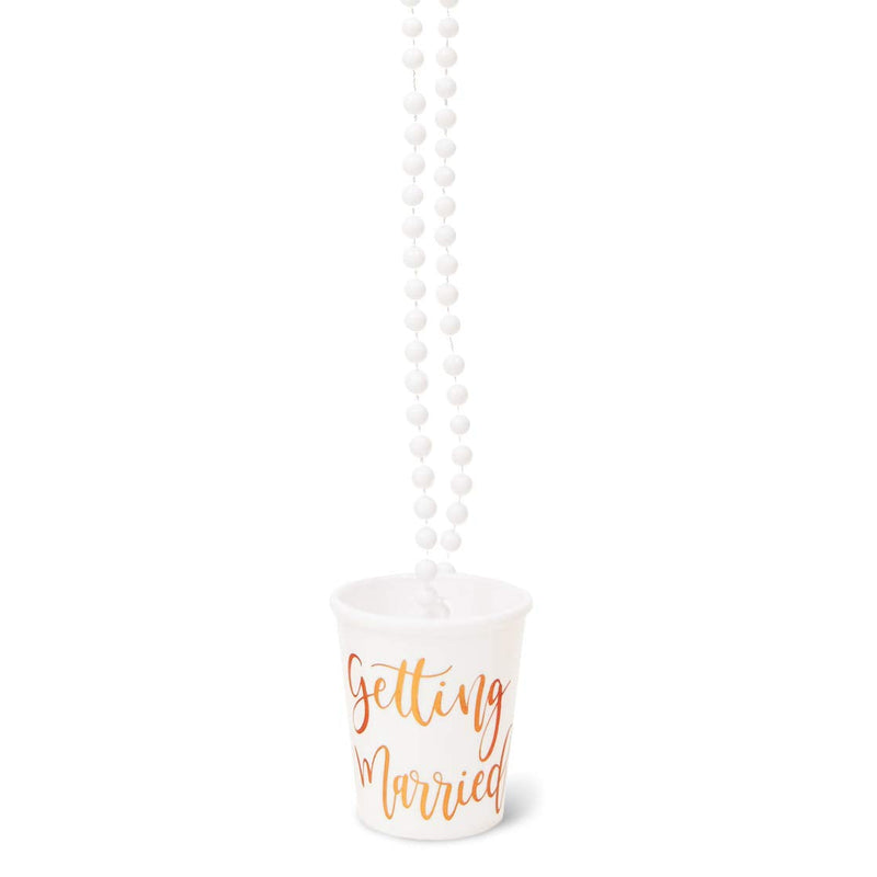[Australia - AusPower] - Beaded Bridal Shot Glass Necklaces for Bachelorette Party Supplies (12-Pack) 