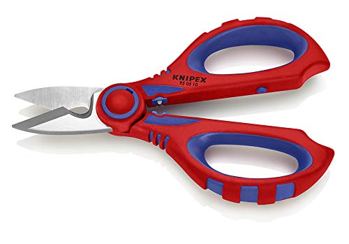 [Australia - AusPower] - Knipex 95 05 10 SB Electricians' Shears with Multi-Component Grips, fibreglass-Reinforced 160 mm (Blister Packed) 