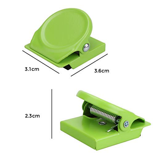 [Australia - AusPower] - Magnetic Clips, 24 Pieces Magnetic Metal Clips, Refrigerator Whiteboard Wall Fridge Magnetic Memo Note Clips Magnets Metal Clip 
