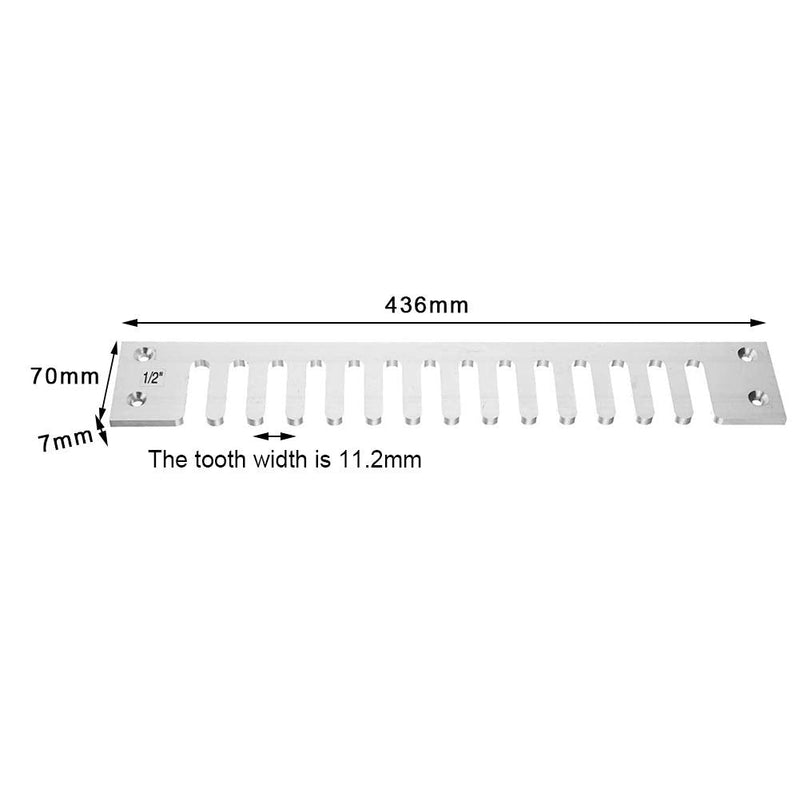 [Australia - AusPower] - LKEREJOL Router Template Kit, 12 Inch Woodworking Tool Pitch Dovetail Template Tenoner Aluminium Alloy Home Semipermeable Accurate 