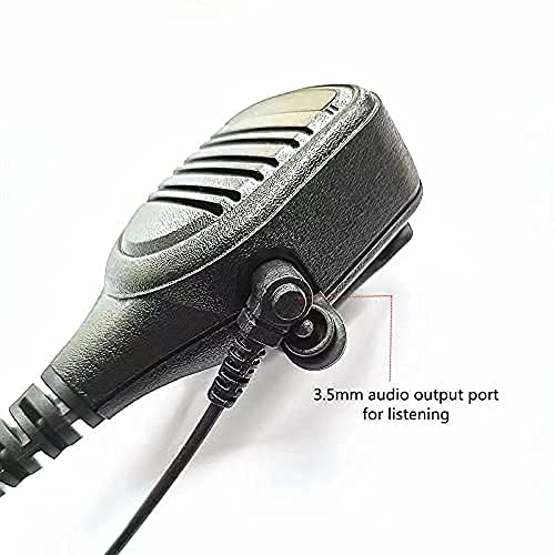 [Australia - AusPower] - WODASEN Shoulder Speaker Microphone for Motorola Radio APX6000 XPR7500e Pogo Pin Head Two Way Walkie Talkie Handheld Remote Speaker Mic with PTT Reinforced Cable 
