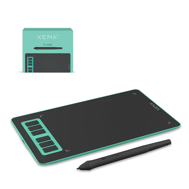 [Australia - AusPower] - XENX P1 MacOS and Android Supported Graphic Drawing Tablet P1-640 6x4 inch with 6 Shortcut Keys, 8192 Pressure Levels Battery-Free Pen for Digital Art, Design, E-Learning/Online Classes, OSU Gaming 