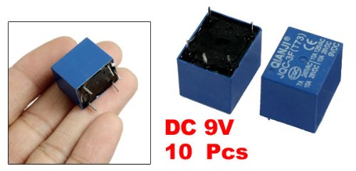 [Australia - AusPower] - uxcell 10 Pcs DC 9V Coil 10A SPST 5 Pin Electromagnetic Relays PCB Type JQC-3F 