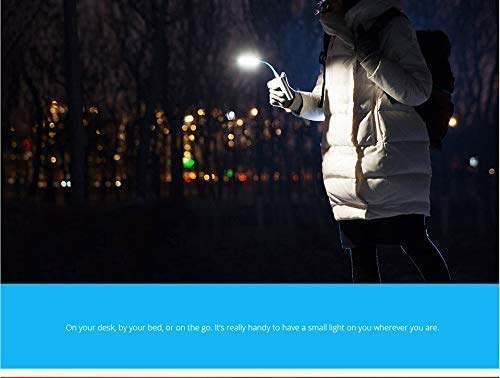 [Australia - AusPower] - USB LED Light Lamp for Power Bank, Portable USB led Night Light Lamp with Flexible Arm, Flexible Gooseneck Reading USB LED Light Lamp,Compatible for Laptop, Notebook, Reading Lamp, Eye Care (6-Black) 