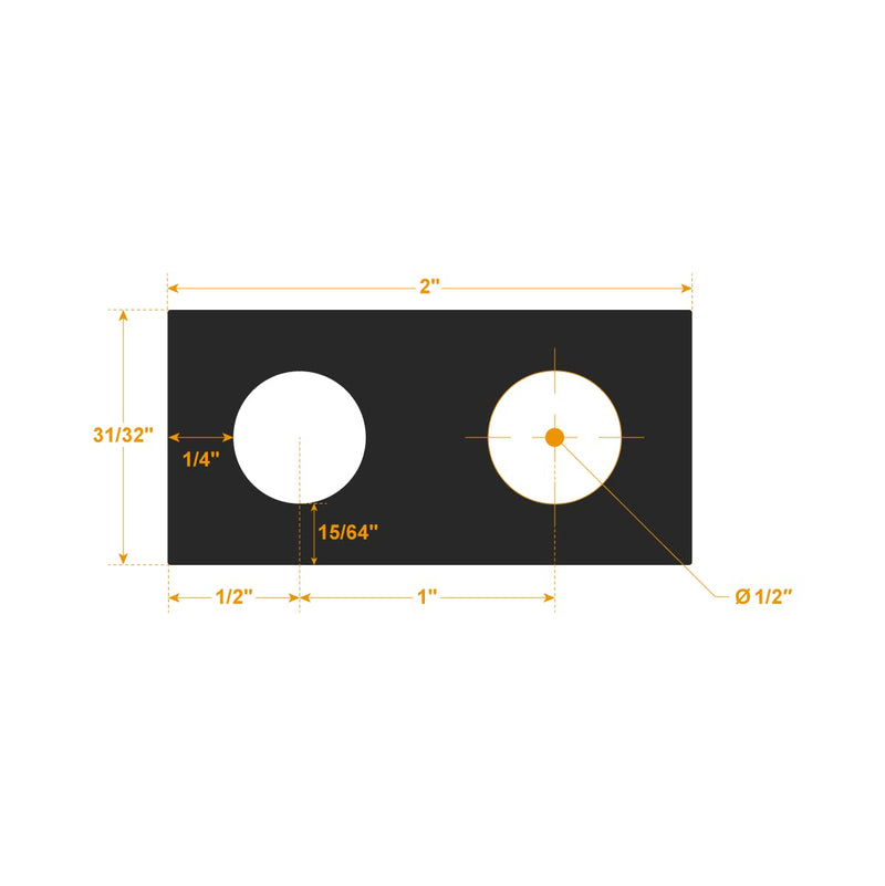 [Australia - AusPower] - POWERTEC 71498 Dowel Drilling Jig with Cobalt M-35 Drill Bit and Split Ring Stop Collar, 1/2-Inch Jig 1/2" 