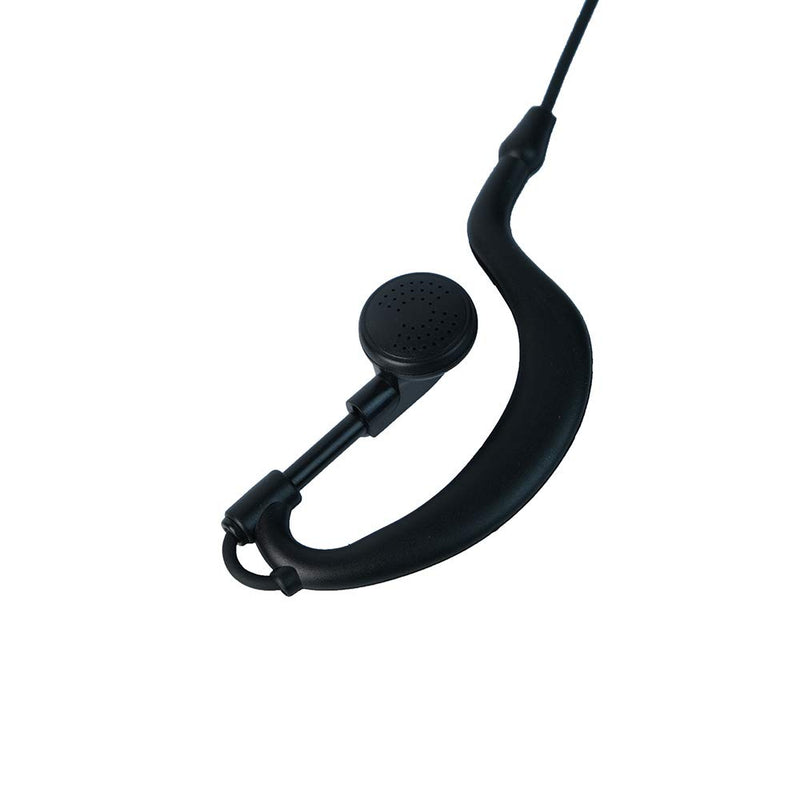 [Australia - AusPower] - Caroo Kenwood Walkie Talkies Earpiece G Shape Headset with PTT Mic Compatible with Baofeng UV-5R BF-888S BF-F8HP BF-F9 UV-82 UV-82HP UV-82C Kenwood Walkie Talkies Two Way Radio 2 pin(2 Pack) 