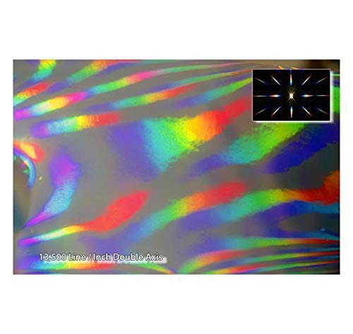 [Australia - AusPower] - 13,500 Lines/inch Diffraction Grating Sheet - Double Axis [1 Foot x 6 Inches] 