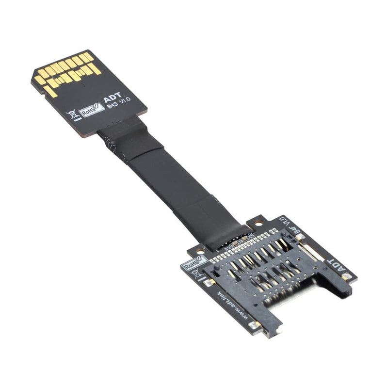 [Australia - AusPower] - Xiwai SD Male Extender to SD Card Female Extension Cable Adapter Flexible SD/SDHC/SDXC UHS-III UHS-3 Black SD Male - SD Female 