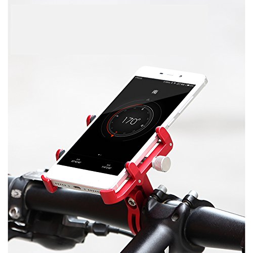 [Australia - AusPower] - GUB Bicycle Phone Mount, Aluminum Alloy Motorcycle & Bike Phone Holder with 360° Rotation for iPhone Pro Max Mini X XR Xs 8 Plus, Samsung S20 S10/S6/Note20/10/9/8 Mount 4.2-7 Inch (Red) Red 