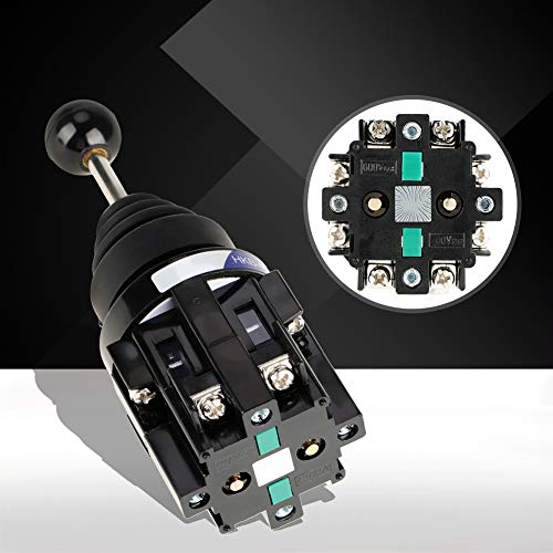 [Australia - AusPower] - CS-402 4NO 4 Position Joystick Switch, Return Momentary Joystick Switch 30mm Monolever Joystick Switch 4NO Angle ±30° for Industrial Control AC 50hz and DC Circuits 