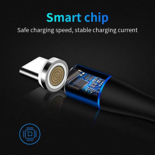 [Australia - AusPower] - Magnetic Charging﻿ 7PIN 6ft (2m) USB Cable and 3-in-1 Combo Tips | Fast Charging and Data Transfer | Cell Phone USB Charging Cable 6.6ft (2m) - Aporia ([3-Pack] Black 6ft +Red/Blue 3ft + Storage) [3-Pack] Black 6ft +Red/Blue 3ft + Storage 