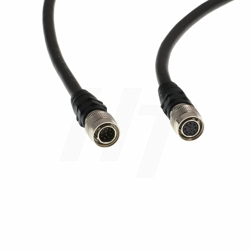 [Australia - AusPower] - HangTon RCP OCP ROP Remote Control Cable 10 Pin Hirose Male to Female Cable for Panasonic 300/50 Studio Camera RC10 CCU MSU, Sony D50 D51 (2) 2 Meters 